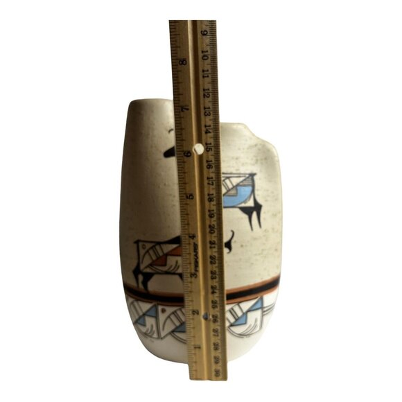 Native American Indian Navajo Southwestern Storyteller Wedding Vase Signed - Picture 7 of 8